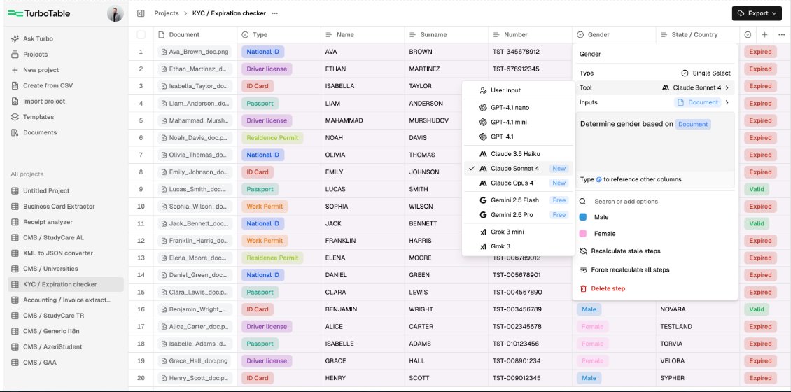 Turbotable AI